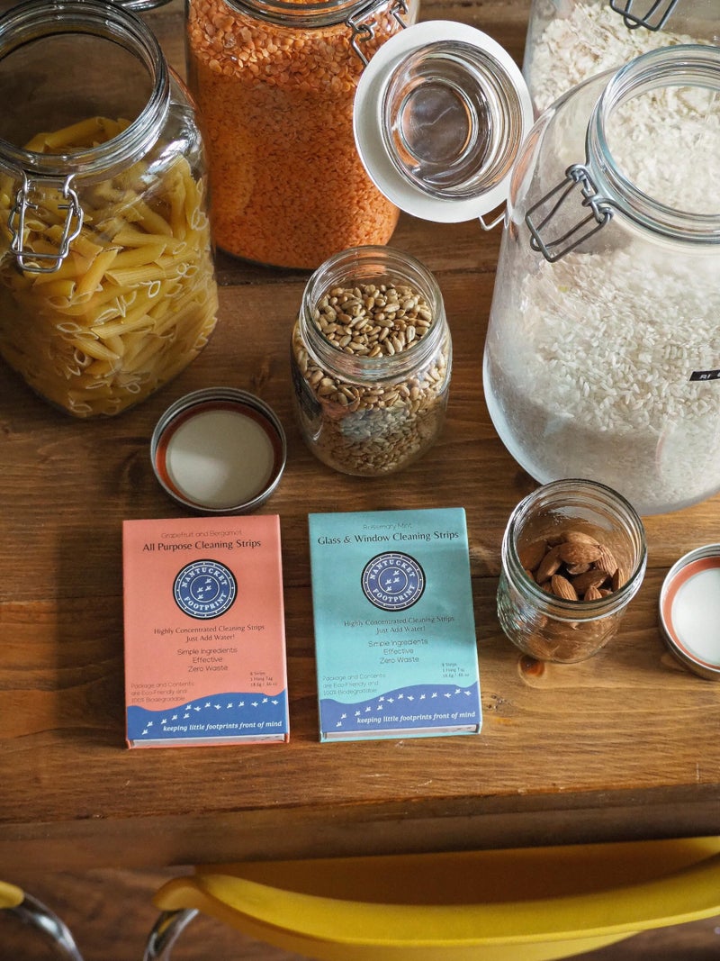 Nantucket Footprint All Purpose Cleaning Spray - 16 oz - Just-Add-Water - 2 Concentrated Cleaning Strips + 16 oz Reusable Glass Spray Bottle - Image 4